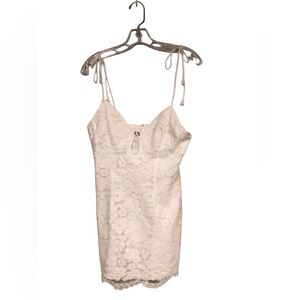 More to come white Sandi Mini Dress size Large
